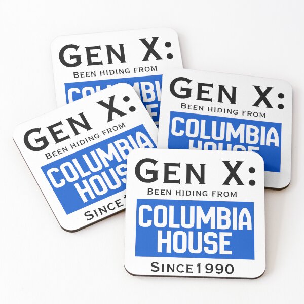 Item preview, Gen X: Been Hiding From Columbia House Since 1990 — Funny 90s Music Club Nostalgia Light designed and sold by DonnaRaine.