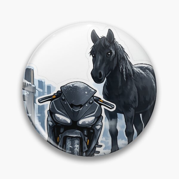 Item preview, Pegatina de dibujos animados de Frozen Rider y Dark Horse designed and sold by Rohithanda.