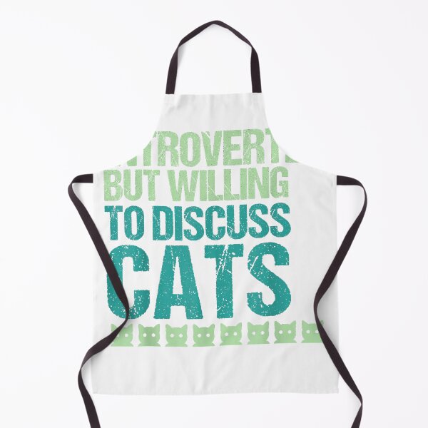 Item preview, Introverted But Willing To Discuss Cats Introvert Cat Lover T-Shirt designed and sold by KTY-NUSS.