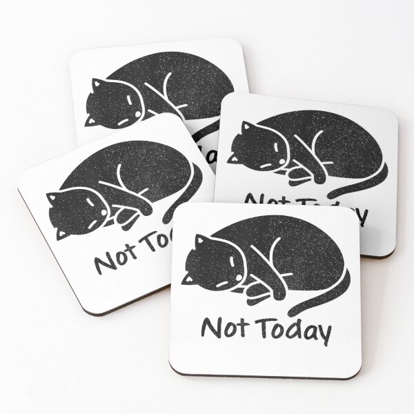 Item preview, Lazy Cat Nah, Not Today Funny Lazy Cats T-Shirt designed and sold by KTY-NUSS.