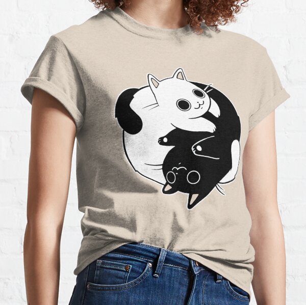 When Opposite Kitties Attract Classic T-Shirt