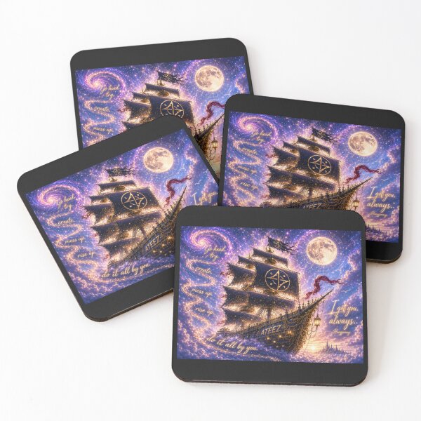 Item preview, Ateez Pirate Ship with the Captain Leading With Inspiration designed and sold by Handmade by Layne.