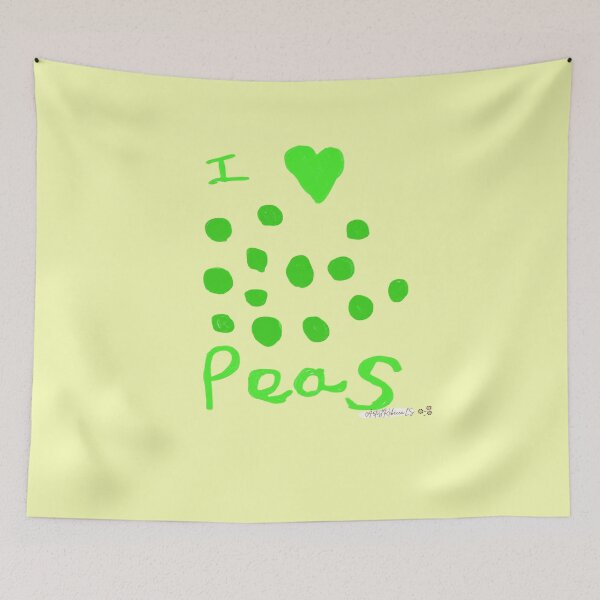 Item preview, I love peas  designed and sold by ArtistRebeccaLS.