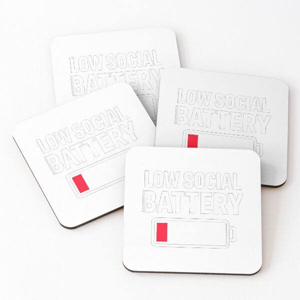 Item preview, Low Social Battery Funny Introvert T-Shirt designed and sold by gidget-gadget.