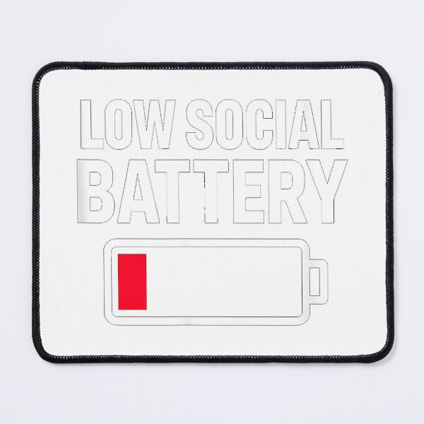 Item preview, Low Social Battery Funny Introvert T-Shirt designed and sold by gidget-gadget.
