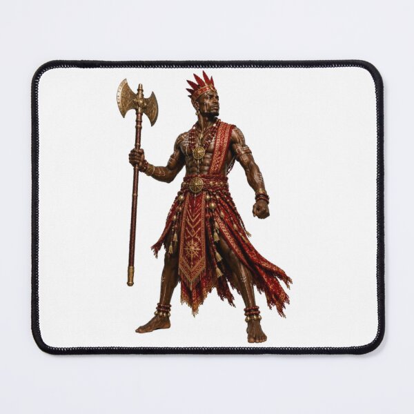 Item preview, Shango Yoruba God Thunder Fire Lightning Mythology Design designed and sold by The Dark Files.