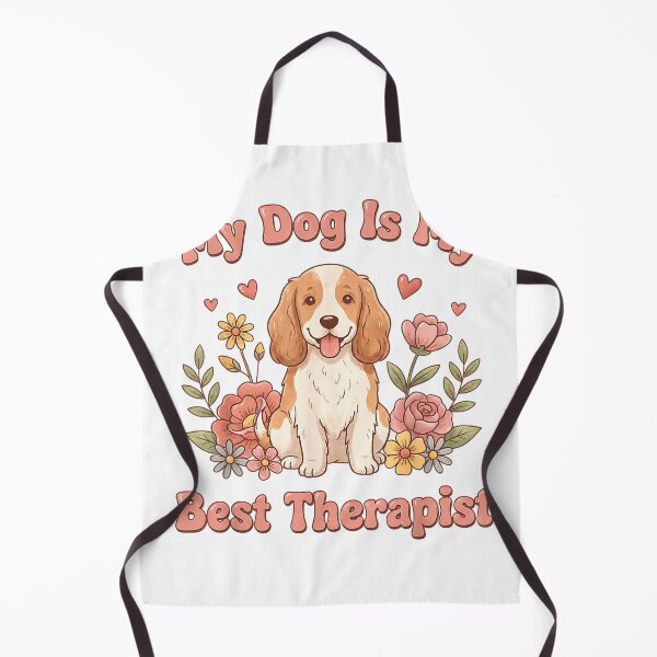 Item preview, My Dog is My Best Therapist Cute Dog Lover Design T-Shirt designed and sold by gidget-gadget.