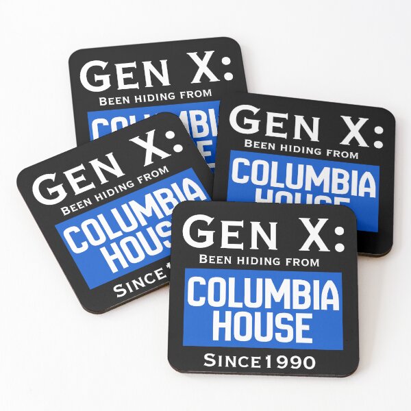 Item preview, Gen X: Been Hiding From Columbia House Since 1990 — Funny 90s Music Club Nostalgia Dark designed and sold by DonnaRaine.