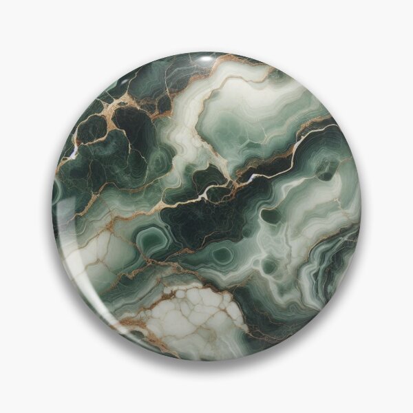 Item preview, Dark Jade Marble Swirl Pattern Rich Aesthetic designed and sold by WildStroke.