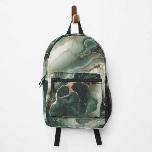 Item preview, Dark Jade Marble Swirl Pattern Rich Aesthetic designed and sold by WildStroke.