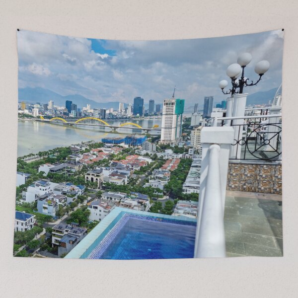 Item preview, Han River, Da Nang - City of Bridges | Vietnam Modern Urban Skyline Art designed and sold by Ross.A.Campbell.