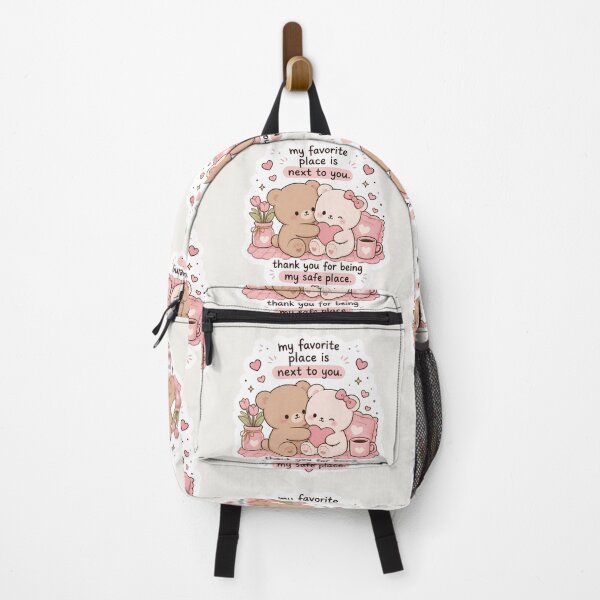 Item preview, My Favorite Place Is Next to You Sticker – Cute Love Bear Aesthetic designed and sold by Digital_products_0111.