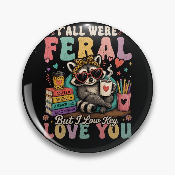 Item preview, Y'all were Feral But I Low Key Love You Raccoon Iced Coffee designed and sold by Ortigzitoun.