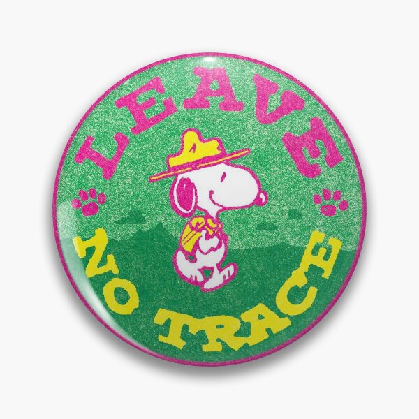 Item preview, Snoopy leave no trace designed and sold by AspenSellsArt.