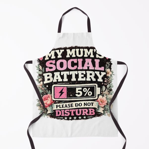 Item preview, Mums Social Battery 5% Funny Introvert Humor Do Not Disturd T-Shirt designed and sold by SubStudio97.