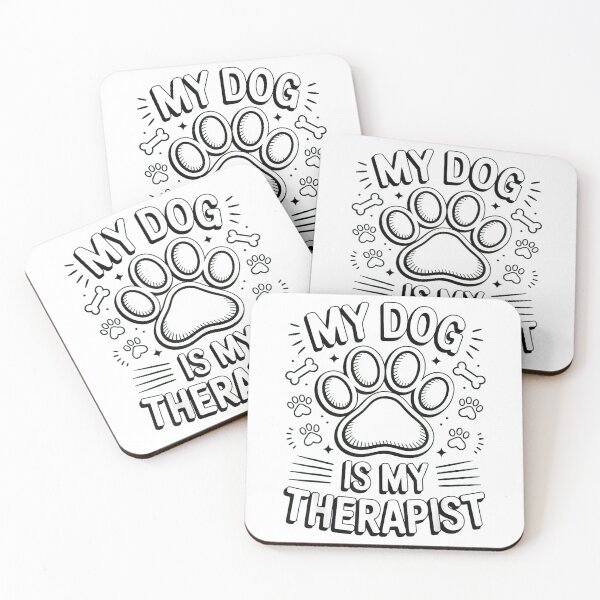 Item preview, My Dog is My Therapist Funny Dog Lover T-Shirt designed and sold by SubStudio97.
