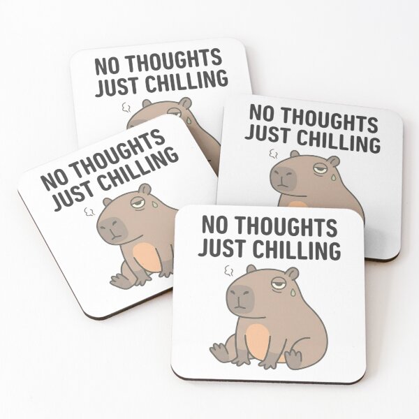 Item preview, Funny Capybara No Thoughts Just Chilling T-Shirt – Cute Chill Meme designed and sold by DIRTYSKETCHH.
