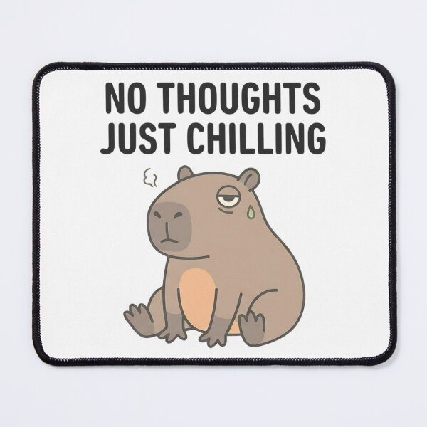 Item preview, Funny Capybara No Thoughts Just Chilling T-Shirt – Cute Chill Meme designed and sold by DIRTYSKETCHH.