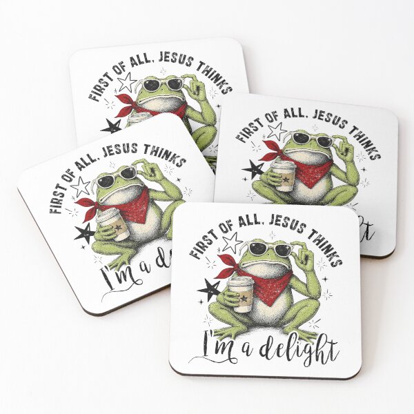 Item preview, First of All Jesus Thinks I'm A Delight Flog Frog designed and sold by Ortigzitoun.