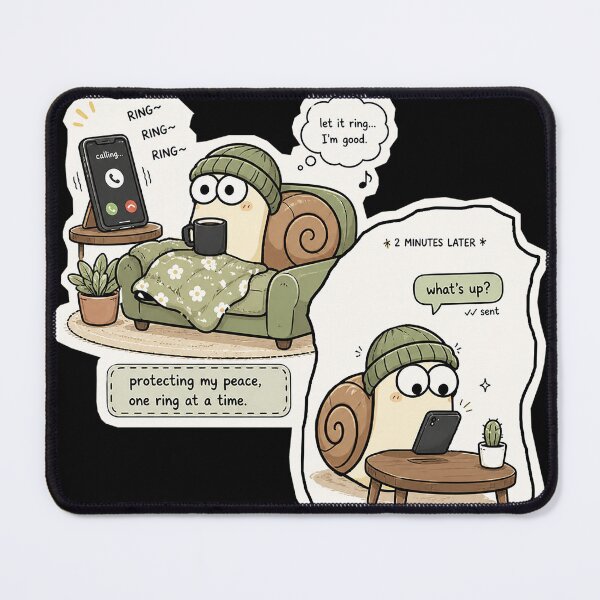 Item preview, Protecting My Peace: The Introvert Snail Guide designed and sold by snewen.