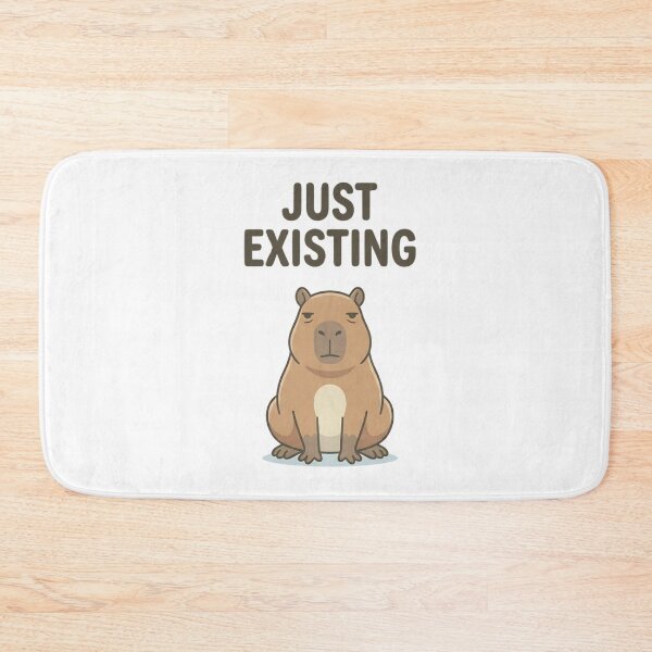 Item preview, Funny Capybara Just Existing T-Shirt – Minimal Relatable Meme designed and sold by DIRTYSKETCHH.