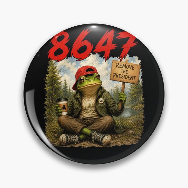 Item preview, 8647 Subtle Floral 86 47 Portland Frog Protest Resist Art designed and sold by Ortigzitoun.