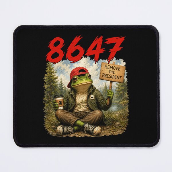 Item preview, 8647 Subtle Floral 86 47 Portland Frog Protest Resist Art designed and sold by Ortigzitoun.