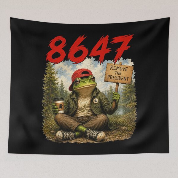 Artikelvorschau, 8647 Subtle Floral 86 47 Portland Frog Protest Resist Art entworfen und verkauft von Ortigzitoun.