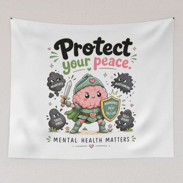 Item preview, Protect Your Peace | Mental Health designed and sold by merchxwear.
