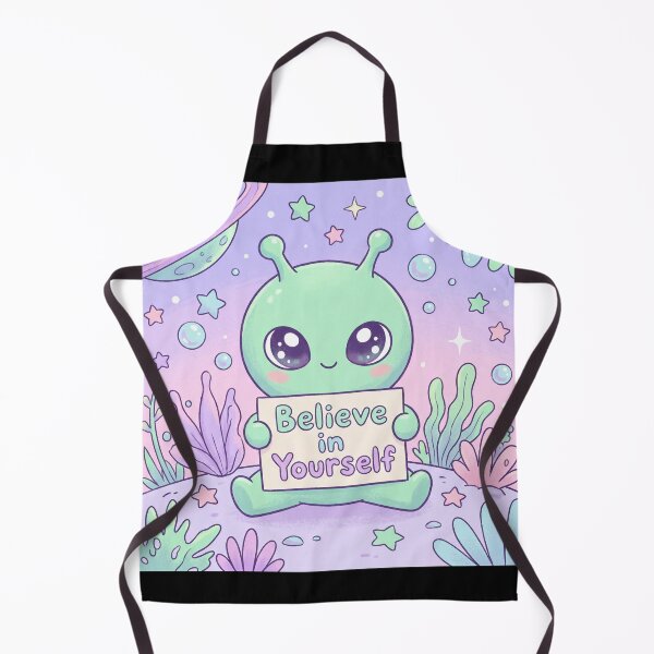 Item preview, Kawaii Cute Alien Believe in Yourself Sign designed and sold by ryanguas.