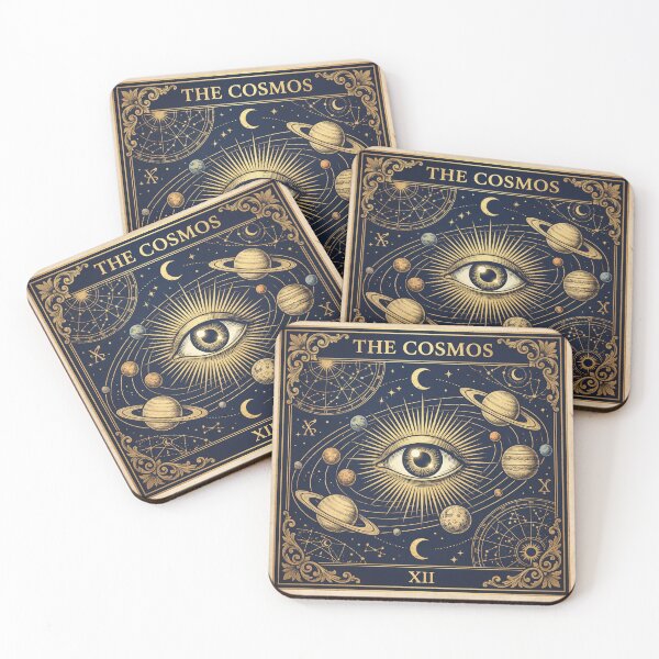 Item preview, Mystical Gold Foil The Cosmos Tarot Card Eye designed and sold by ryanguas.