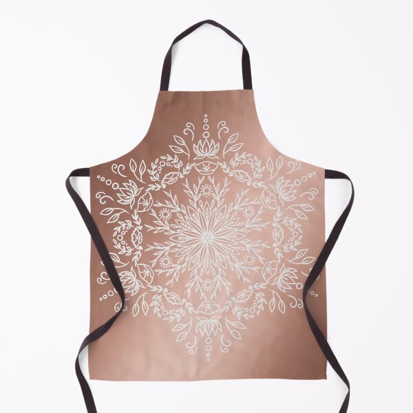 Item preview, Spring Blossom Mandala - White on Rosegold designed and sold by halconiandesign.
