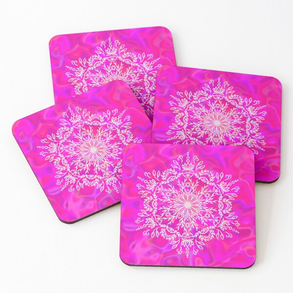 Item preview, Spring Blossom Mandala - Hot Pink Holo designed and sold by halconiandesign.