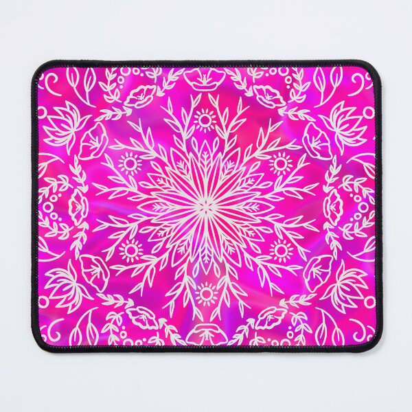Item preview, Spring Blossom Mandala - Hot Pink Holo designed and sold by halconiandesign.