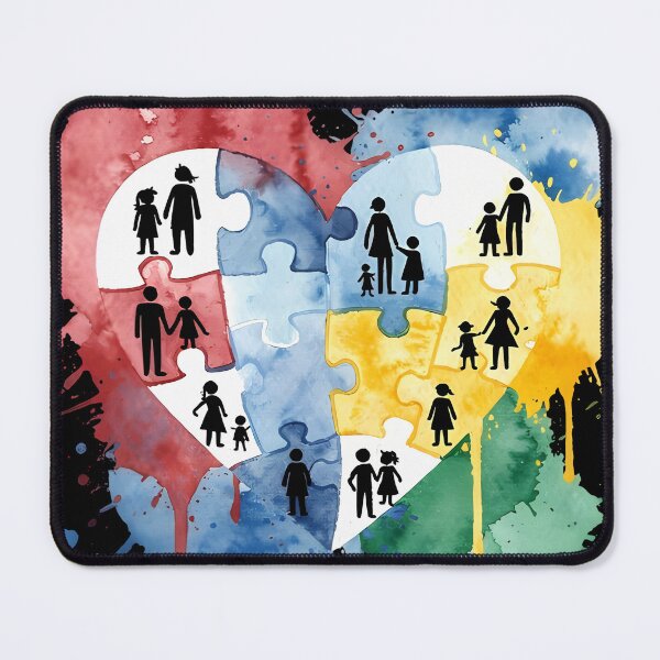 Item preview, United By Love Family Heart Design designed and sold by Ekracreatives.