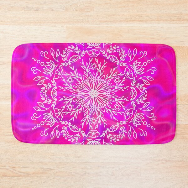 Item preview, Spring Blossom Mandala - Hot Pink Holo designed and sold by halconiandesign.