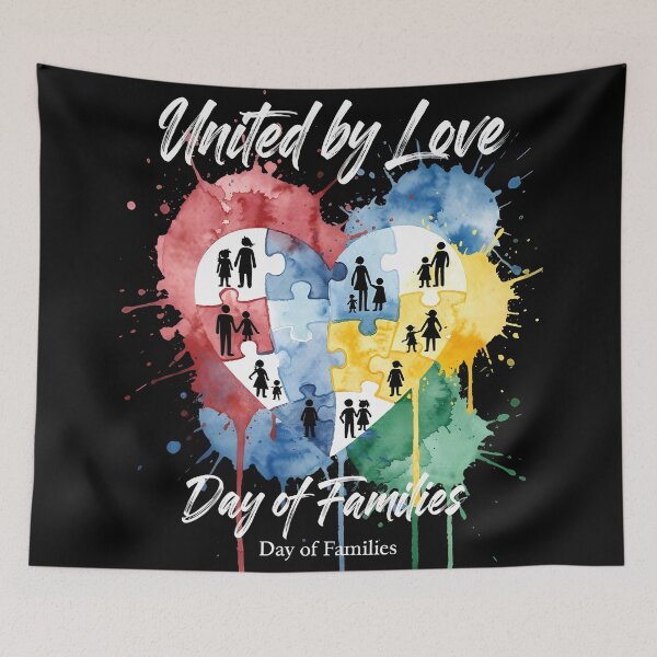 Item preview, United By Love Family Heart Design designed and sold by Ekracreatives.