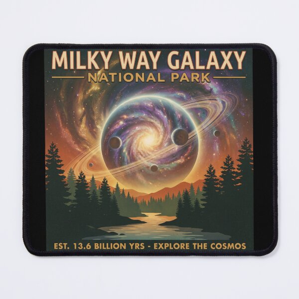 Item preview, Vintage Travel Poster Milky Way National Park designed and sold by ryanguas.