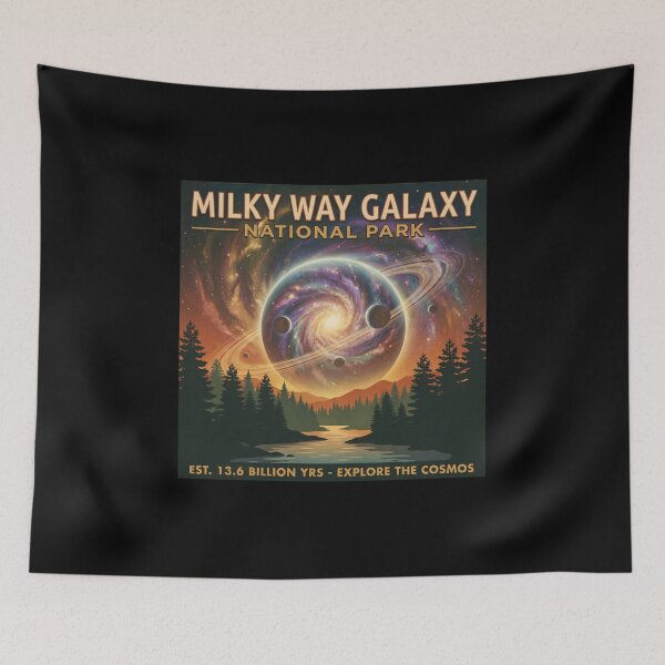 Item preview, Vintage Travel Poster Milky Way National Park designed and sold by ryanguas.