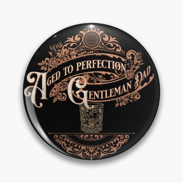Item preview, Aged to Perfection Gentleman Dad — Victorian Speakeasy Whiskey Glass designed and sold by Nacho Average Designs.