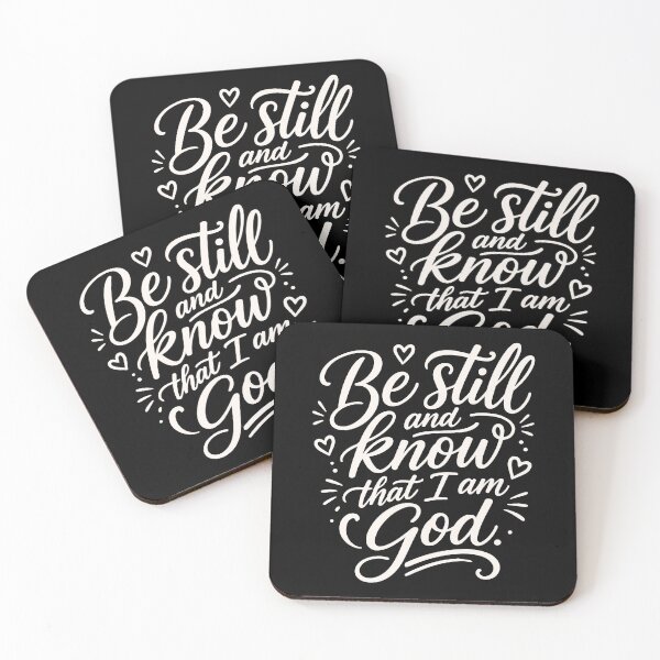 Item preview, Be Still and Know – Minimal Christian Scripture Quote designed and sold by Verse & Vibes.