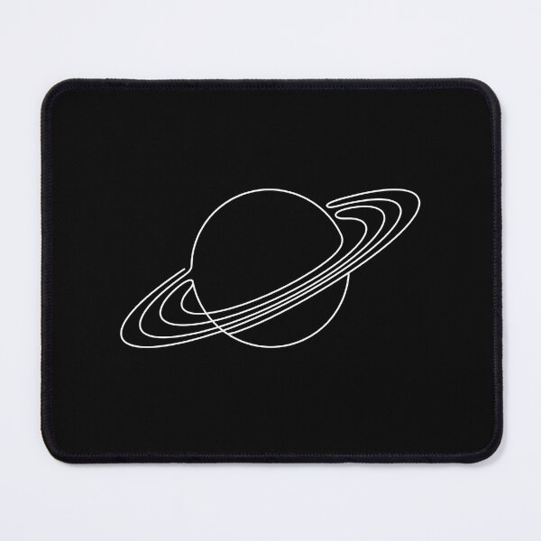 Item preview, Elegant Minimalist Line Art Saturn Plum Noir designed and sold by ryanguas.