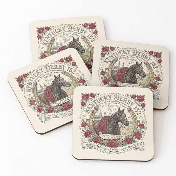 Item preview, Kentucky Derby 152 -  Motivation is Good Grit is Golden -Golden Tempo designed and sold by Ginny Luttrell.