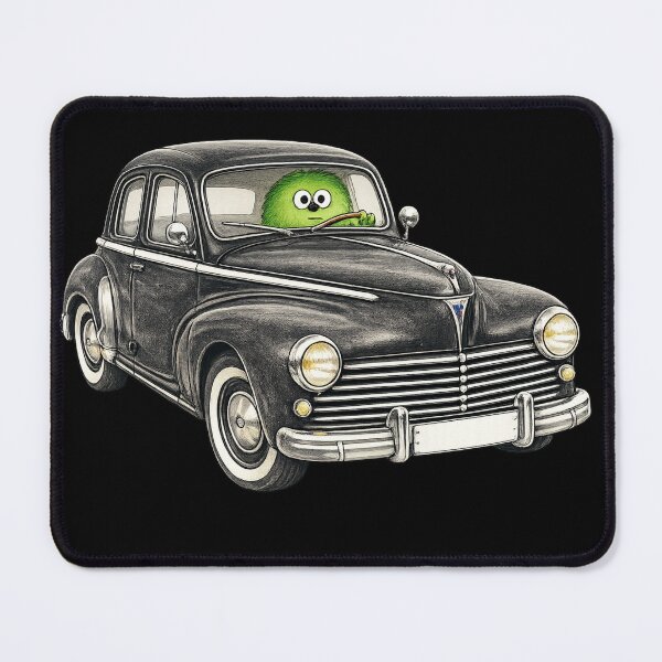 Item preview, Peugeot 203 Inspired Vintage Car with Thingling Driver designed and sold by TheThinglings.