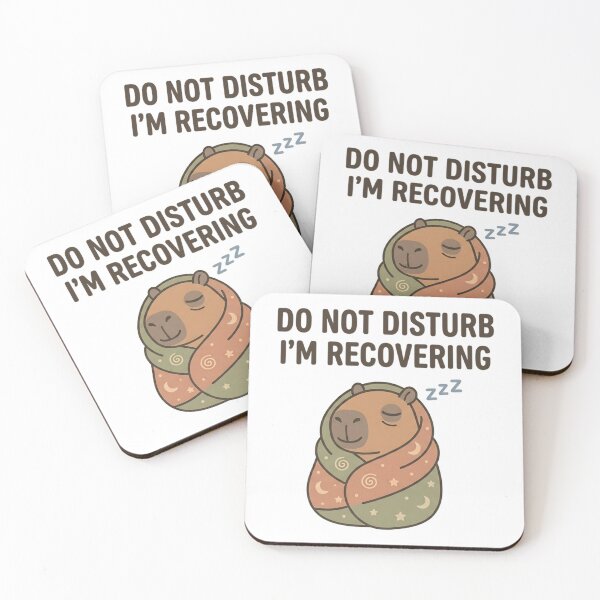 Item preview, Funny Capybara Do Not Disturb I'm Recovering T-Shirt – Cozy Meme designed and sold by DIRTYSKETCHH.
