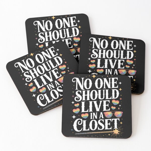 Item preview, No One Should Live in A Closet LGBT Gay Pride  designed and sold by TrinaEspinoza.