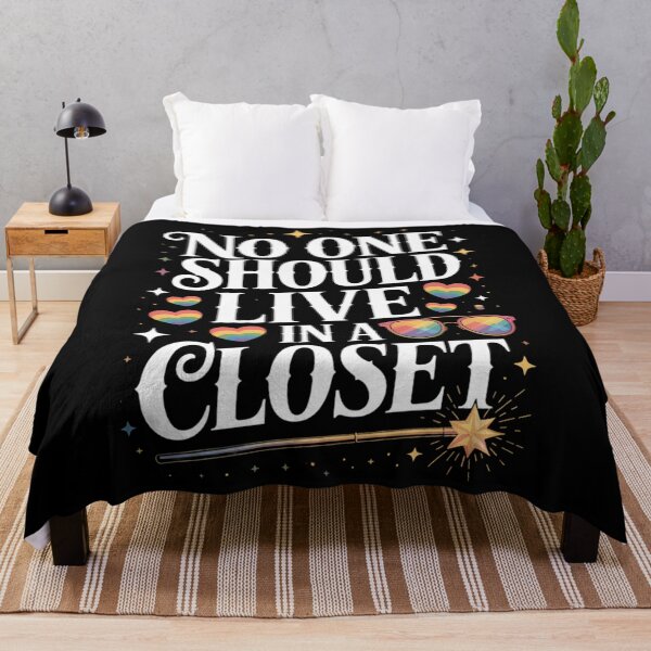 Item preview, No One Should Live in A Closet LGBT Gay Pride  designed and sold by TrinaEspinoza.