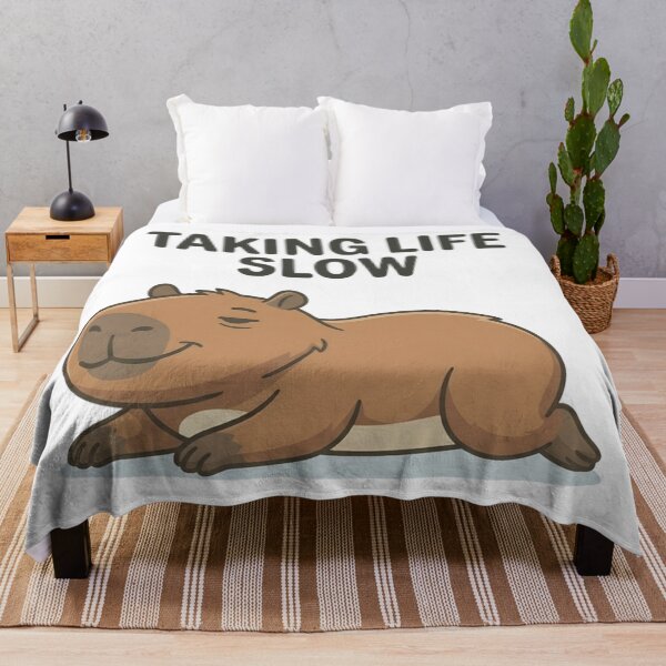 Item preview, Funny Capybara Taking Life Slow T-Shirt – Relaxed Meme Design designed and sold by DIRTYSKETCHH.