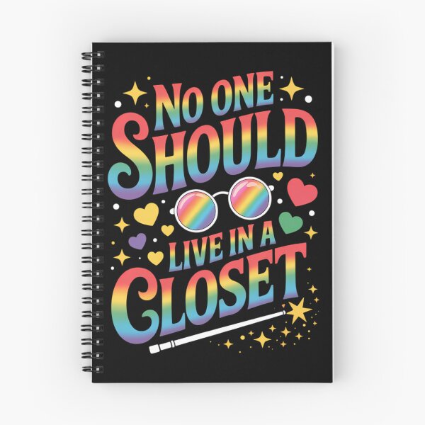 Item preview, No One Should Live in A Closet LGBT Gay Pride designed and sold by TrinaEspinoza.