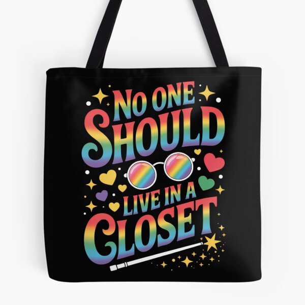Item preview, No One Should Live in A Closet LGBT Gay Pride designed and sold by TrinaEspinoza.